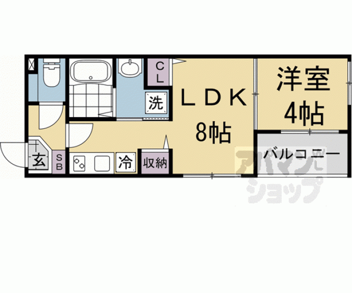 【ムーンローズ椥辻】間取