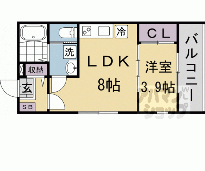 【Harmony Terrace-sy 椥辻】間取