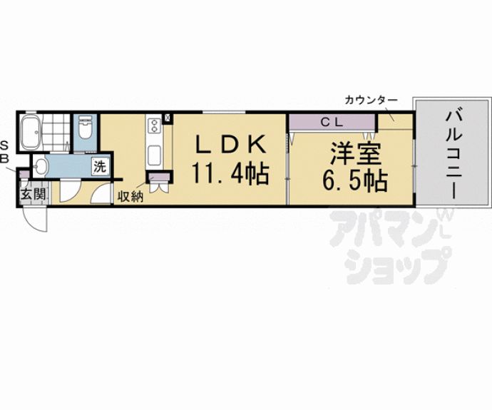 【スミレスタ烏丸五条】間取