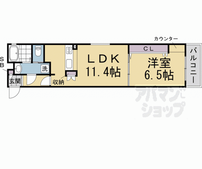 【スミレスタ烏丸五条】間取