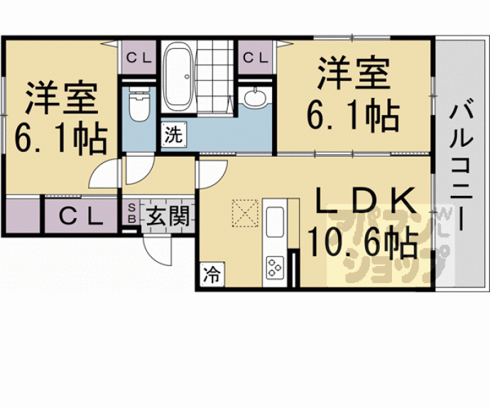 【D-ROOM瀬戸川】間取