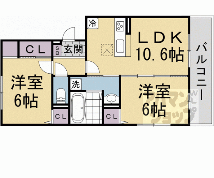 【Ｄ－ＲＯＯＭ瀬戸川】間取