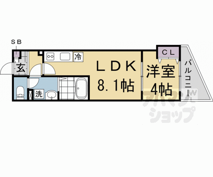 【ＡＬＥＧＲＩＡ京都九条】間取