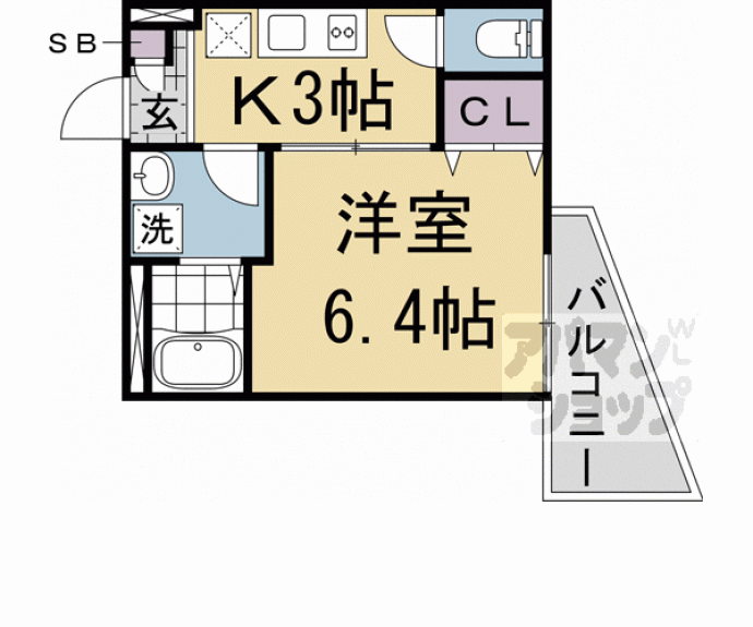 【ＡＬＥＧＲＩＡ京都九条】間取