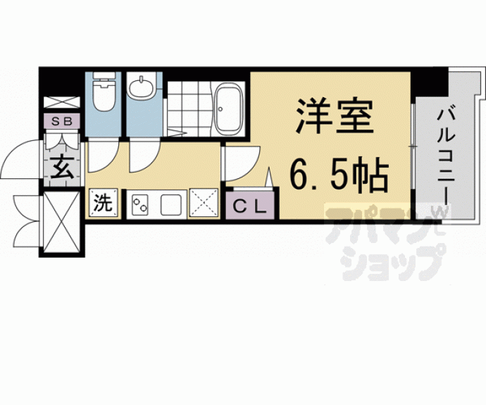 【プレサンスＴＨＥ　ＫＹＯＴＯ　新町通】間取