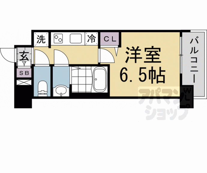 【プレサンスＴＨＥ　ＫＹＯＴＯ　新町通】間取