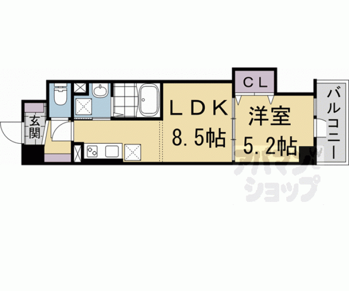 【クローバー・レジデンス京都西大路】間取