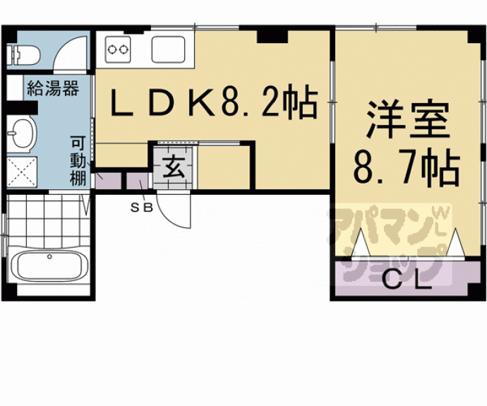 【クオリエ茶山駅前】間取