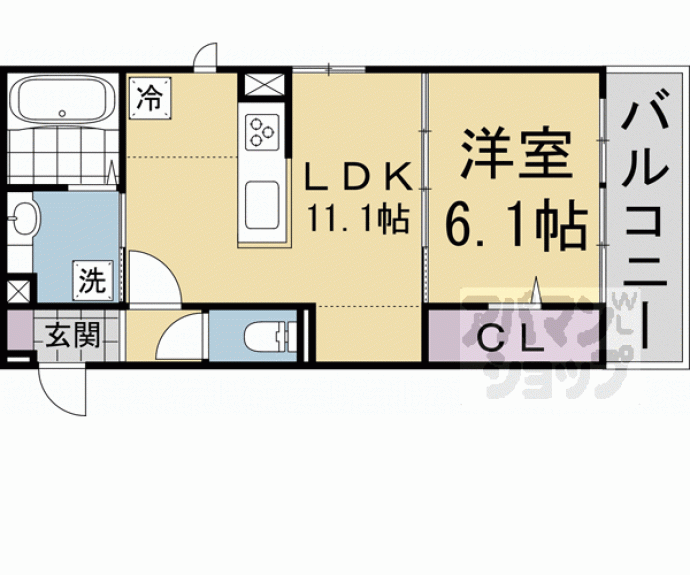 【メゾン　ド　アジュール】間取