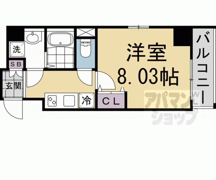 【アドバンス京都デタンデュ】間取