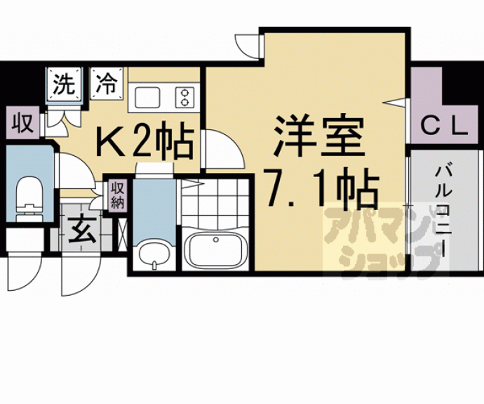 【アドバンス京都デタンデュ】間取