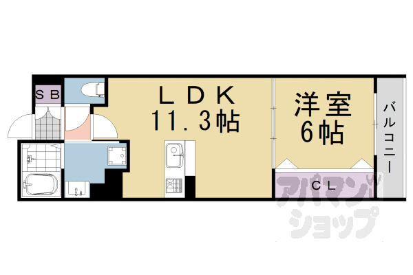 【間之町御池レジデンス】間取
