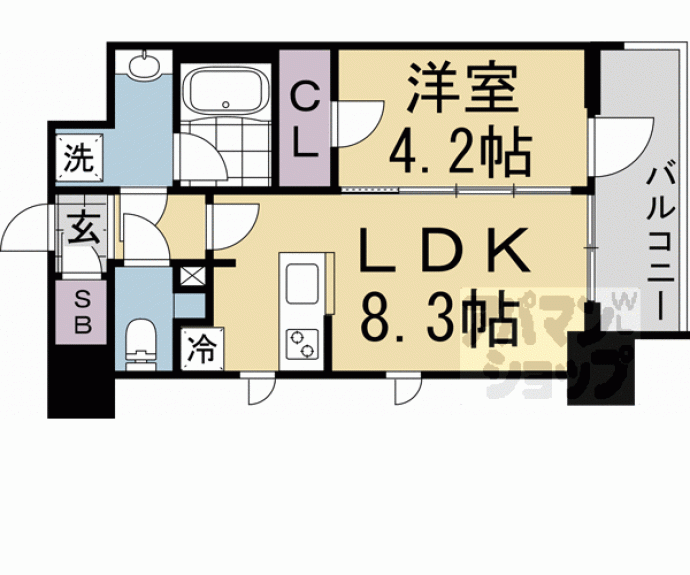 【エステムコート京都ステーションⅡ】間取