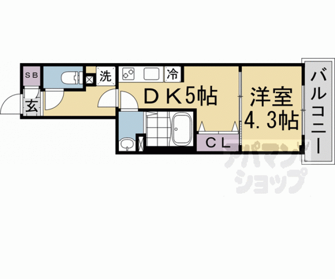 【エステムコート京都ステーションⅡ】間取