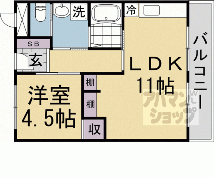 【山科市営住宅　１棟】間取