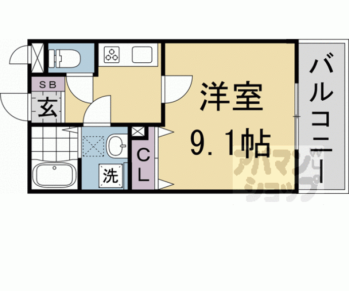 【エルマージュ安朱】間取