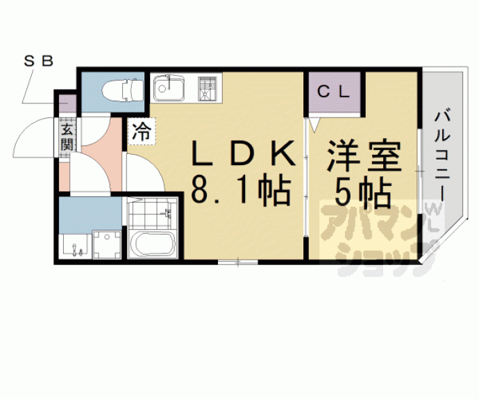 【クレアーレ伏見北】間取