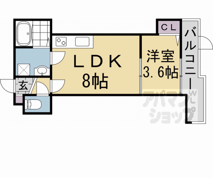 【ベレーザ等持院Ｉ】間取