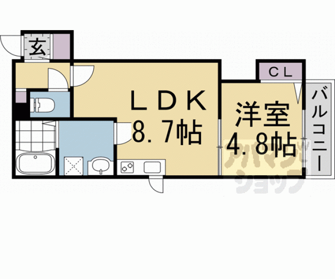 【ベレーザ等持院I】間取