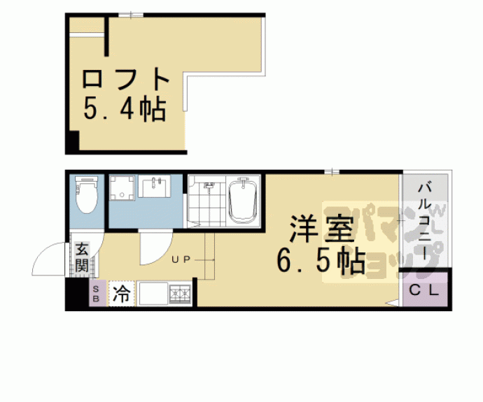 【ハーモニーテラス伏見稲荷】間取