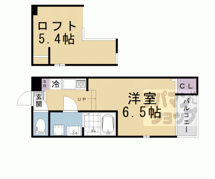 【ハーモニーテラス伏見稲荷】間取