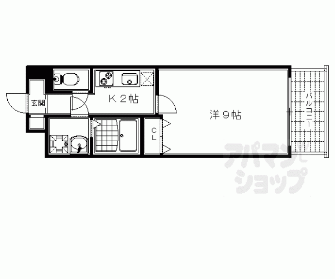 【朱雀北ノ口町マンション】間取