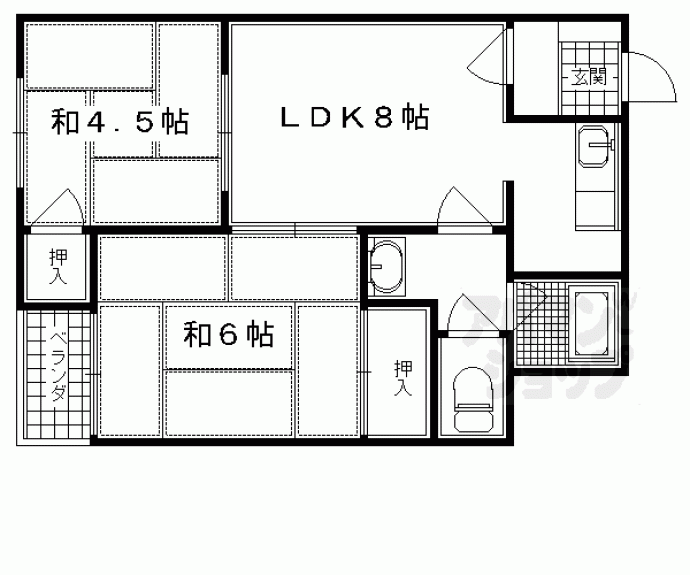 【森マンション】間取