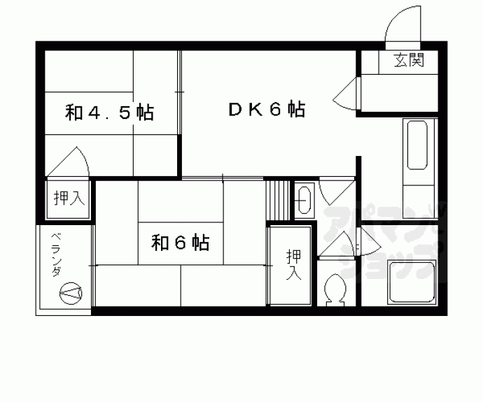 【森マンション】間取