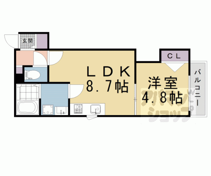 【ベレーザ等持院Ⅰ】間取