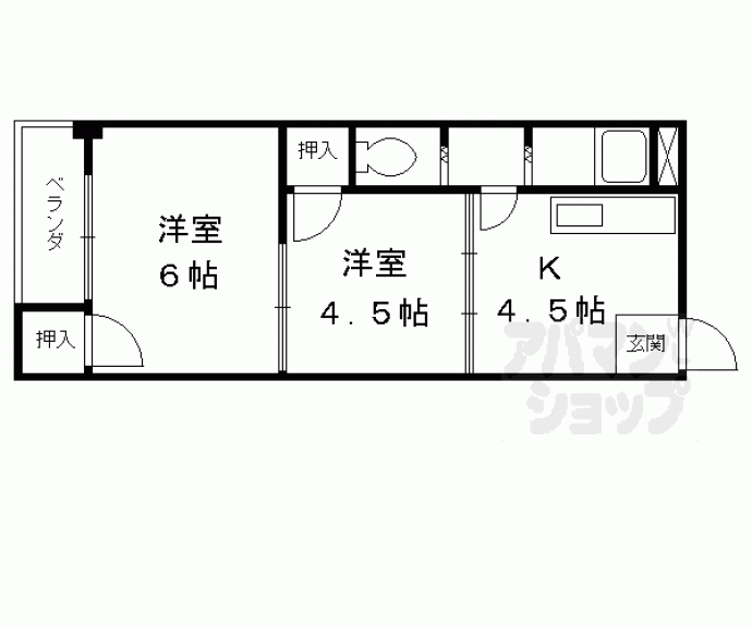 【洛西マンション】間取