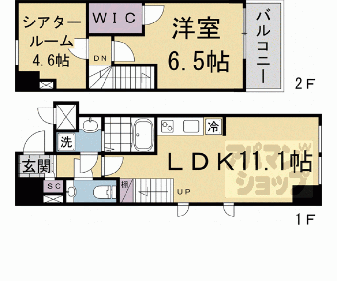【ＳＴＡＮＤＺ京都駅西】間取