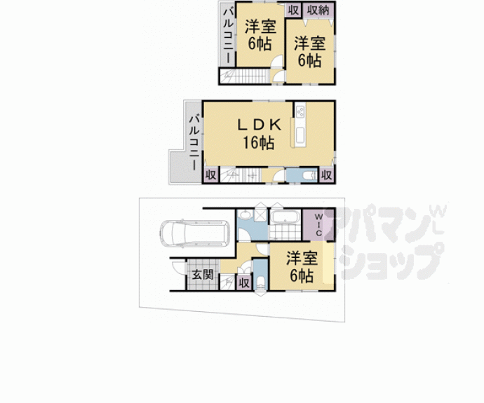 【北町貸家１号地】間取