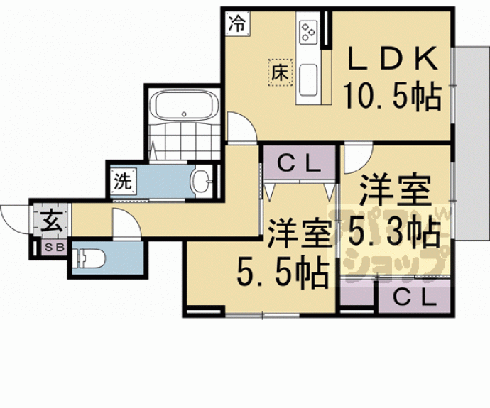 【Ｄ－ＲＯＯＭ大覚寺】間取