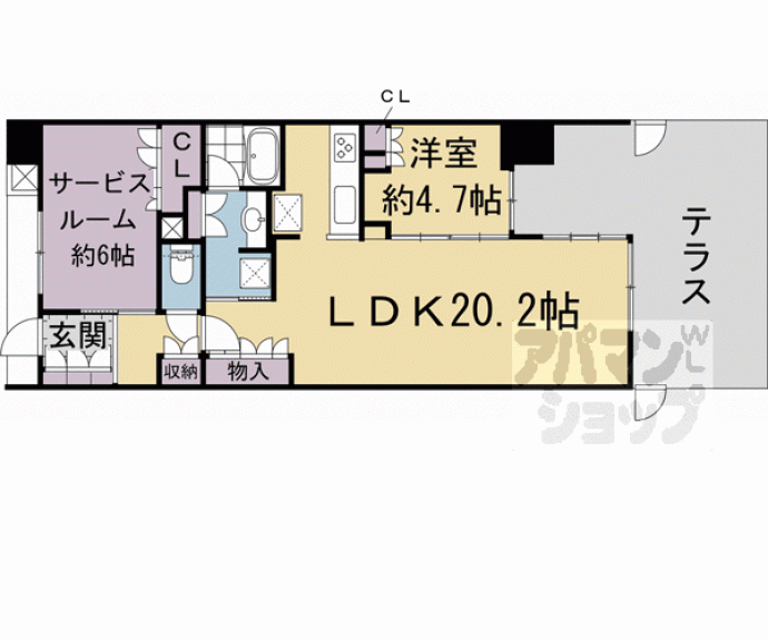 【イニシア桂大橋】間取