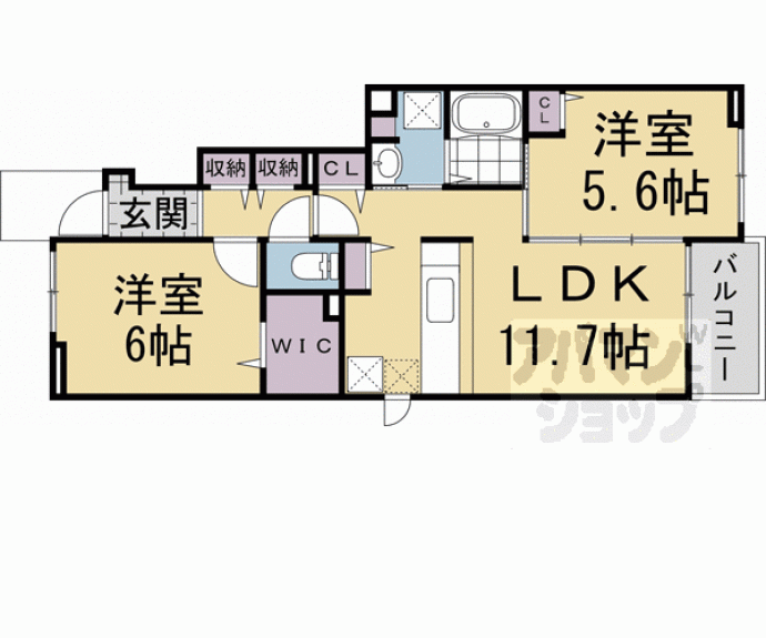 【ラキ・オハナ】間取