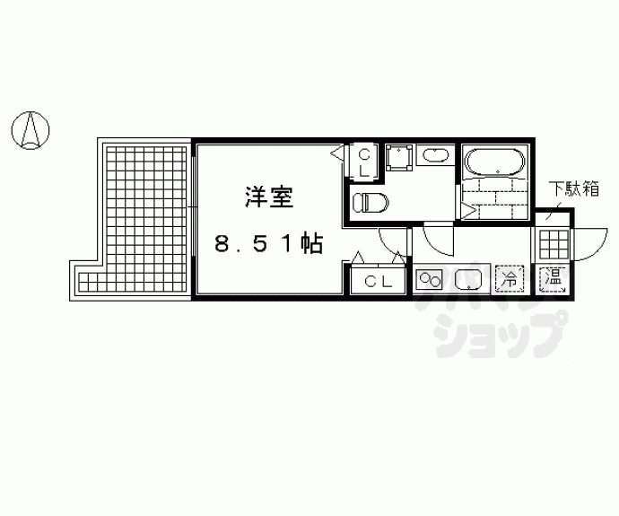 【フォース二条城東】間取