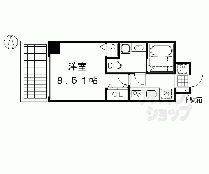 【フォース二条城東】間取