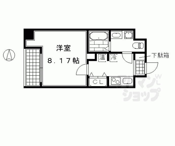 【フォース二条城東】間取