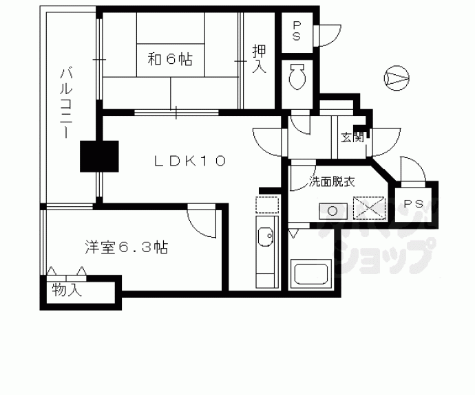 【メロディハイム松原】間取