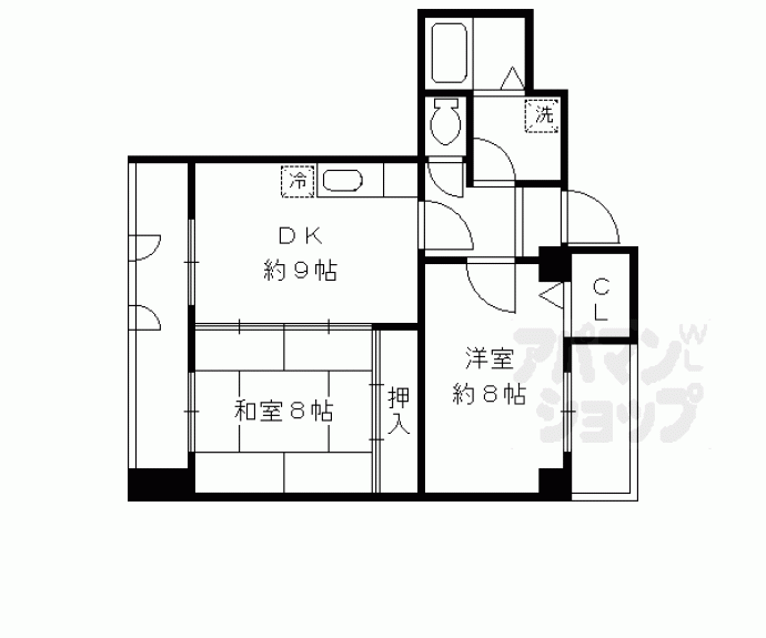 【メロディハイム松原】間取