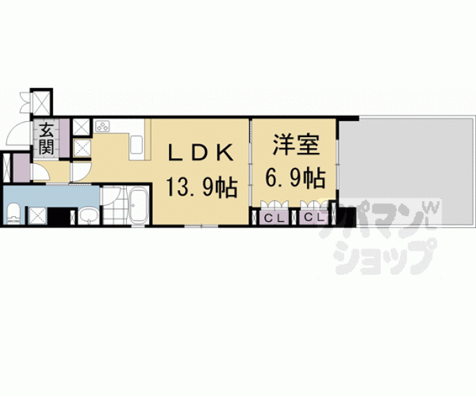 【リーガル京都堀川中立売Ⅱ】間取