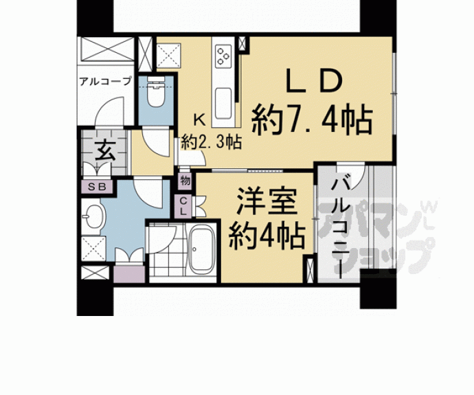 【パークホームズ堺町松原】間取