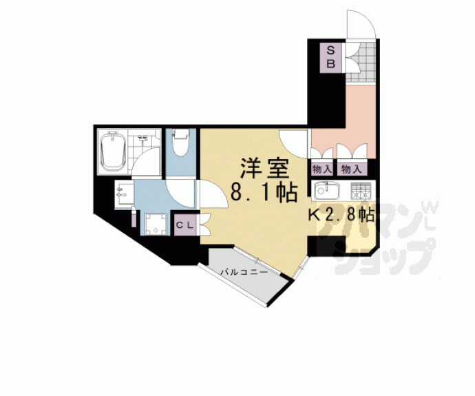 【リーガル京都堀川五条通りⅡ】間取