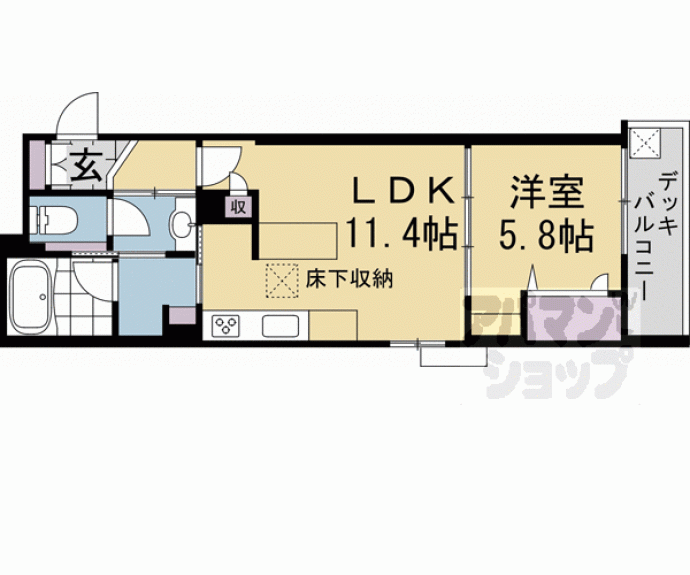 【シャーメゾン高徳寺Ⅰ】間取