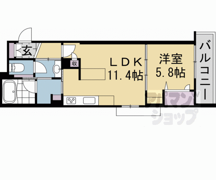 【シャーメゾン高徳寺Ⅰ】間取