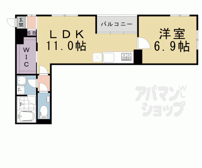 【パーシモン御所南】間取