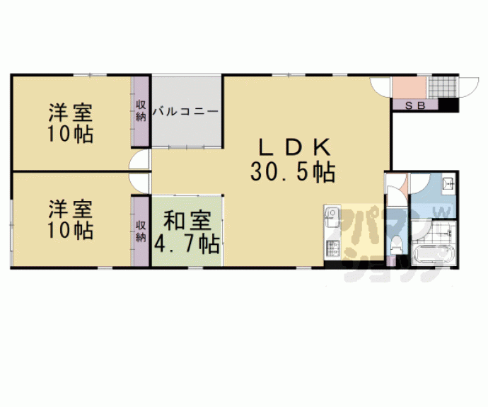 【パーシモン御所南】間取