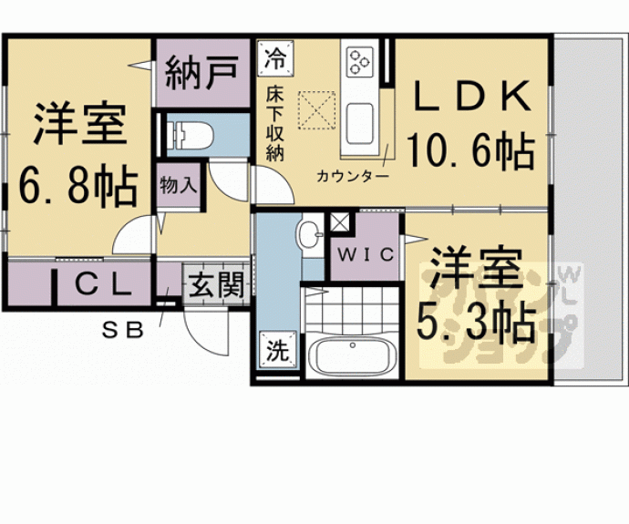 【Ｄ－ＲＯＯＭ嵯峨嵐山】間取