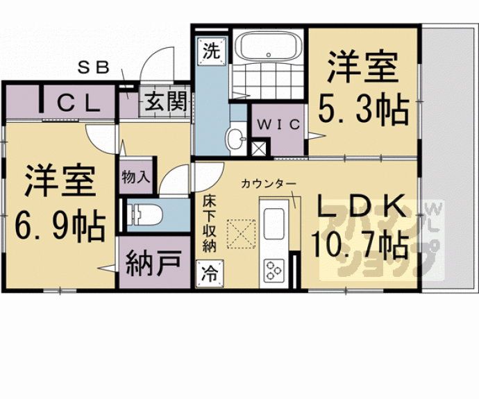 【Ｄ－ＲＯＯＭ嵯峨嵐山】間取