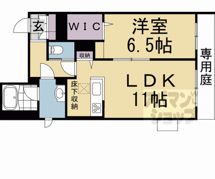 【シャーメゾン京都西七条】間取